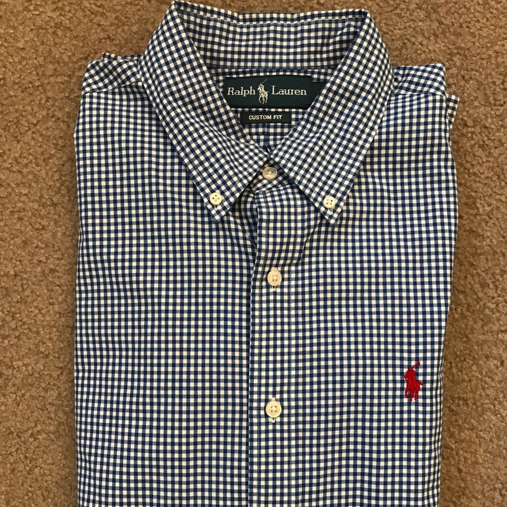 Men’s large Ralph Lauren custom fit button down - Picture 1 of 4